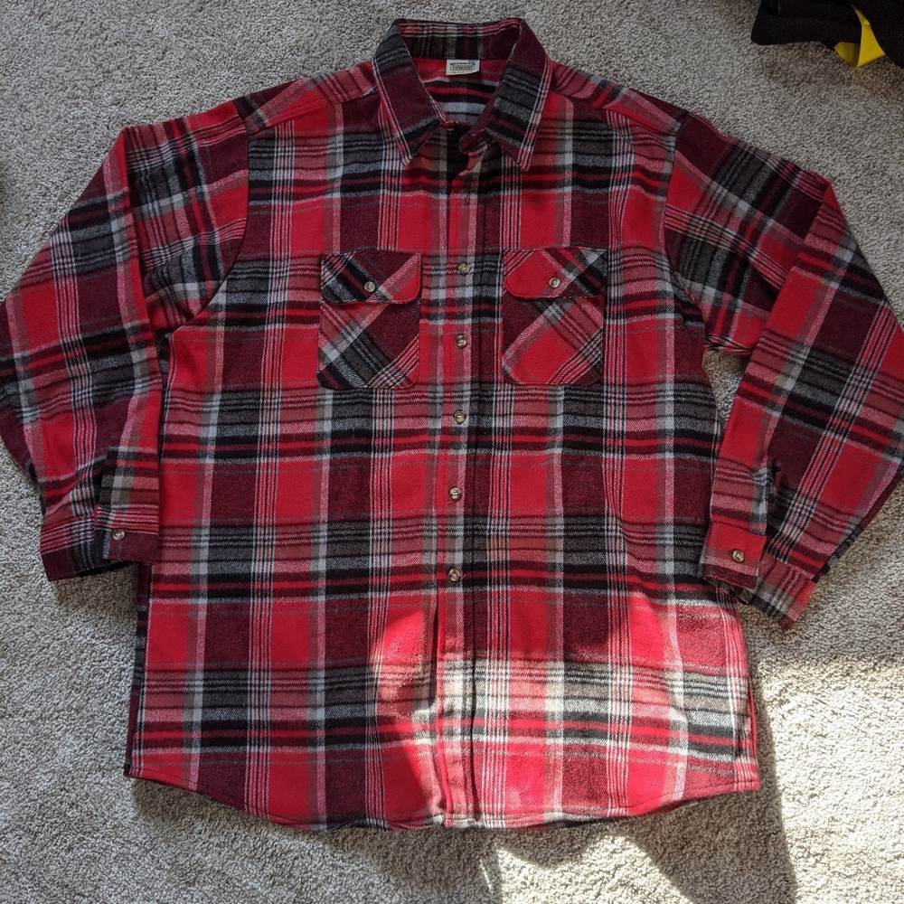 Heavy weight red flannel shirt